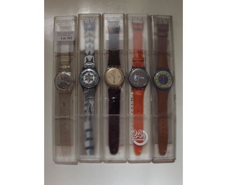 Swatch watch - Swatch Quartz, 5 different watches