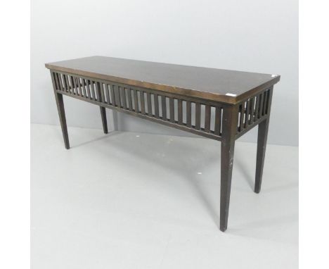 WILLIAM YEOWARD - A contemporary ebonised Lennox console table. 153x69x36cm 