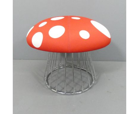 A Boss Design Group Magic stool in the form of a toadstool mushroom, with maker's labels to original fabric. Current RRP ca. 