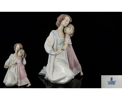 Lladro Porcelain Figurine ' Good Night ' Model No 5449. Issued 1987 - Retired. Height 8.25 Inches - 21 cm. 1st Quality &amp; 