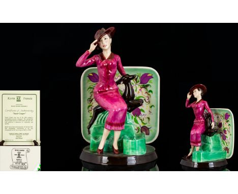 Kevin Francis Ltd and Numbered Edition Handmade and Hand Painted Ceramic Figure - Titled ' Susie Cooper ' Modelled by Andy Mo