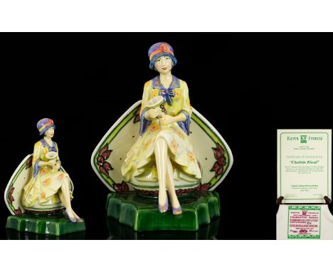 Kevin Francis Ltd and Numbered Edition Handmade and Hand Painted Ceramic Figure ' Charlotte Rhead ' Modelled by Andy Moss. Th
