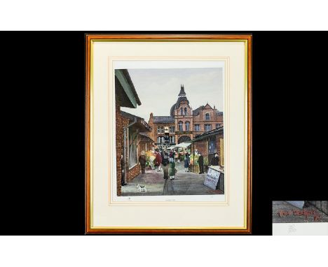 Tom Dodson 1910 - 1991 Ltd and Numbered Edition Colour Print / Lithograph. Titled ' The Market Day ' Published 1978, This Is 