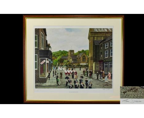 Tom Dodson 1910 - 1991 Artist Pencil Signed Ltd and Numbered Edition Colour Print. Titled ' The Anniversary Walk ' Edition of