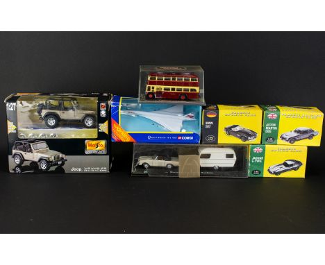 Diecast Model Car Interest A Collection Of Model Cars - Seven In Total. To Include  (1) Classic Sports Cars Jaguar E-Type. (2