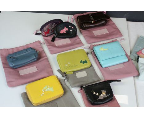 Radley Items including Four Coin Cases / Purses with Scottie Dog Designs ( all with Radley Dust Bags )together with Four furt