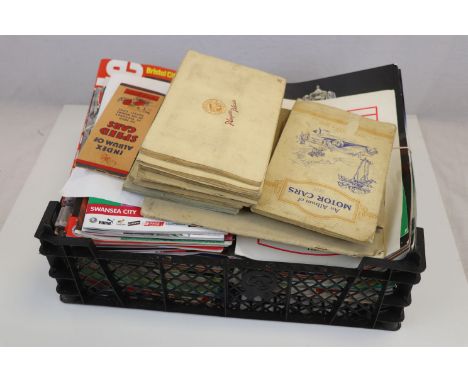 Quantity of Football Programmes and Cigarette Card Albums including Twelve Wills and Players Cigarette Card Albums including 