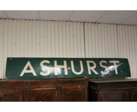 Ashurst Railway Station Large Enamel Sign, 260cms x 44cms