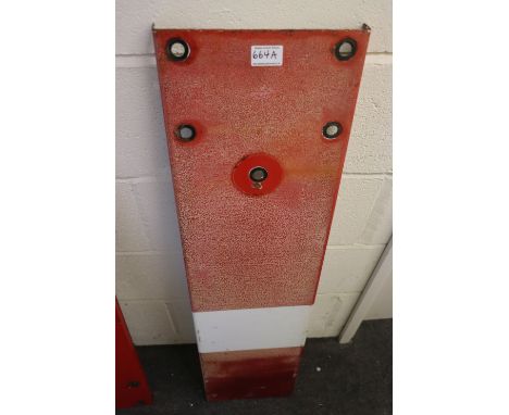 British Railways Enamel Home Signal Arm, 106cms x 26cms