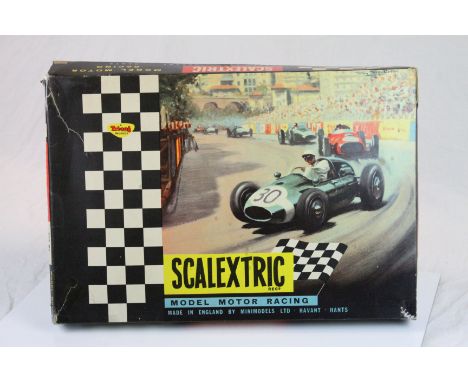 Vintage Boxed Tri-ang Scalextric Model Motor Racing Set, no. FJ.31 Formula Junior Cars