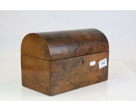 Antique domed topped tea caddy