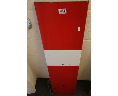 British Railways Enamel Home Signal Arm, 106cms x 26cms