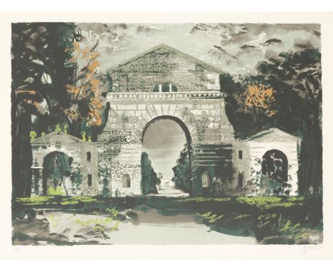 *John Piper CH (1903-1992)HOLKHAM GATE, NORFOLK (Levinson 262)Screenprint, 1976, signed in pencil and numbered 59/70, publish