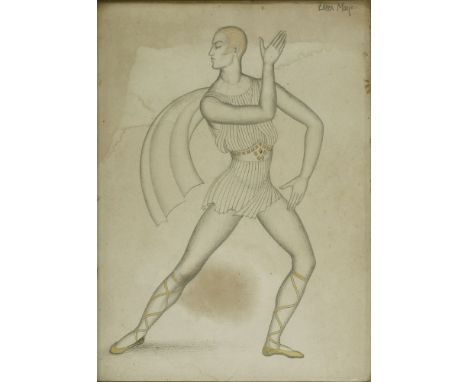 *Dame Eileen Rosemary Mayo DBE RA (1906-1994)A BALLET DANCERSigned u.r., pencil heightened with gold highlights29 x 21cmDame 