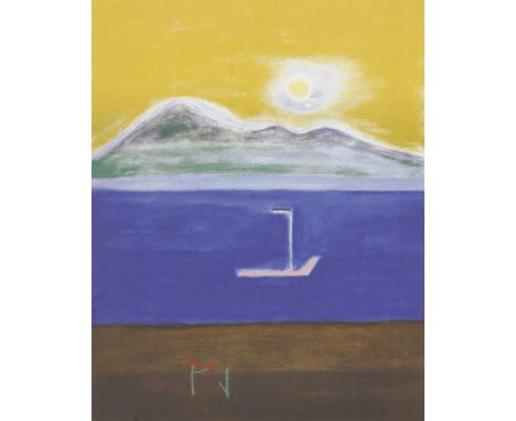 *Craigie Aitchison RA (1926-2009)'GOAT FELL', Isle of ArranScreenprint, signed, dated 2008 and numbered 42/75 verso, printed 