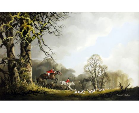 Vincent Selby. Sinter hunting scene. Oil on canvas. Signed. 75cm x 49cm
 
Condition very good, general wear only to include m