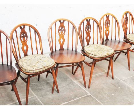 A set of six Ercol chairs. H82cm