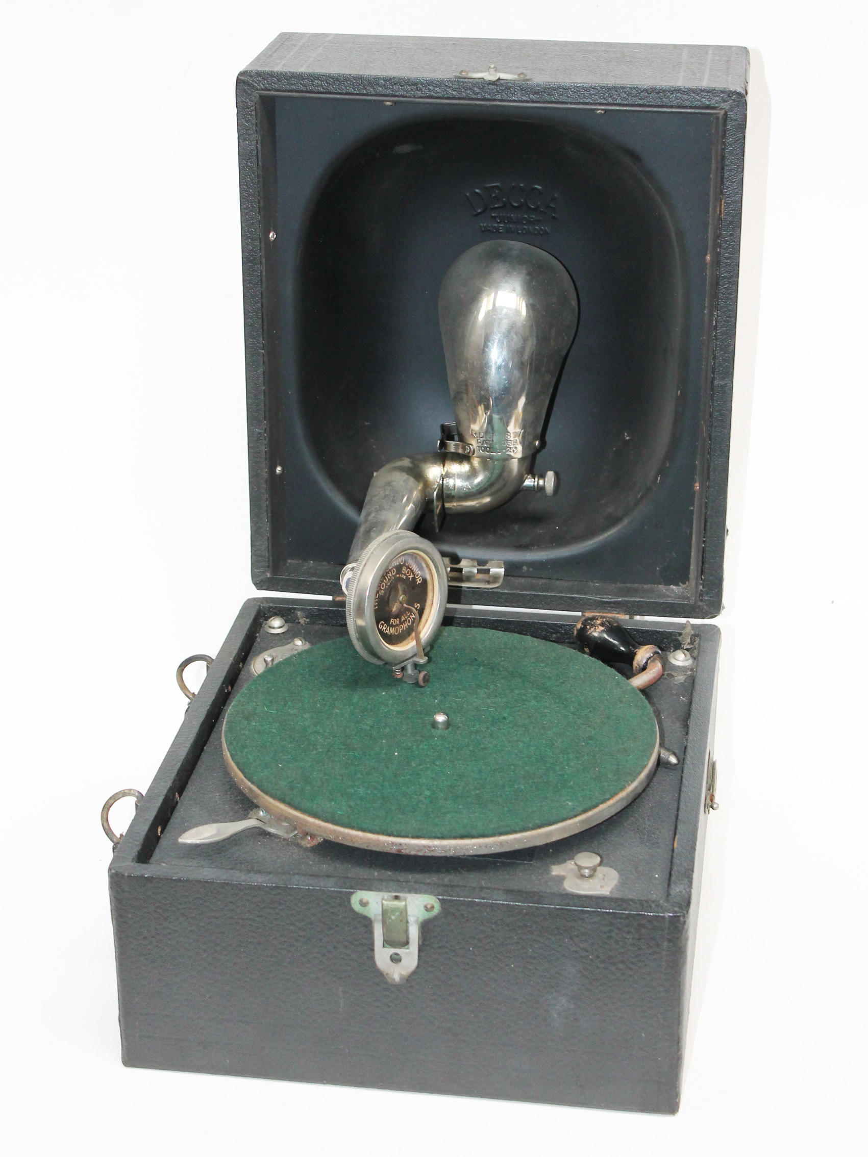 A Decca Junior Portable Gramophone