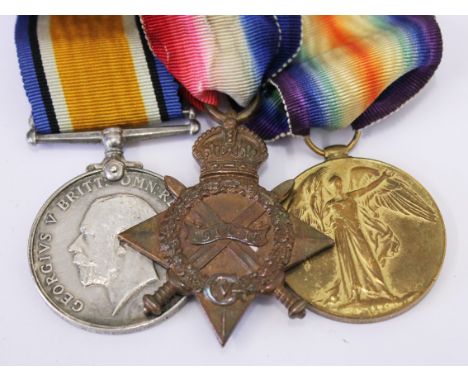 A WWI nedal group awarded to 20952 PTE W GREGSON L.N.LAN;R