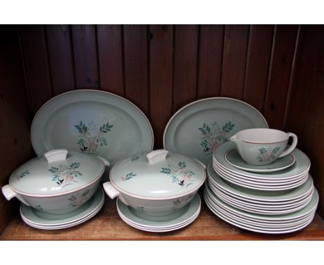 Poole pottery Art Deco dinner ware twenty eight pieces