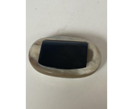Tortoise shell snuff box 