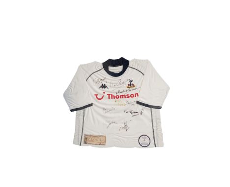 FRAMED SIGNED TOTTENHAM HOTSPUR SHIRT WITH MATCH TICKET V SUNDERLAND 2003 