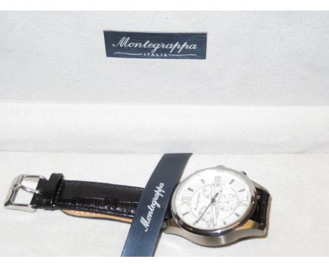 Gents Montegrappa chronograph wristwatch with box &amp; outer box