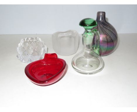 3 kosta boda art glass &amp; 2 others 