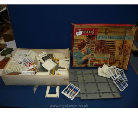 A Tri-ang Arkitex scale model construction kit.