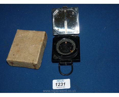 A Bakelite Compass - Magnetic Marching Mark 1 war issue by T.G Co. Ltd.