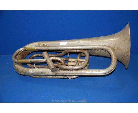 A Salbron Class 'A' Light Valve Tuba by Boosey &amp; Co, suppliers Williams &amp; Co., Toronto, with engraved floral decorati