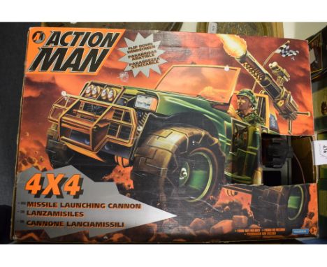 An Action Man Action Soldier, and other Action Man items including a survival base camp set, 4x4, and other items (qty)
