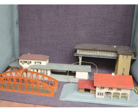 Three post war HO scale Station Buildings