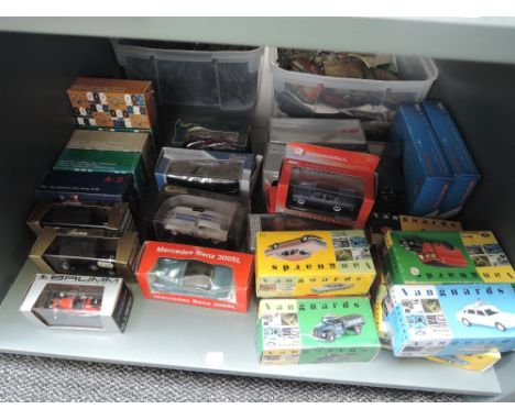 A shelf of modern diecasts including Brumm, Vanguards, Rio etc, all boxed approx 29