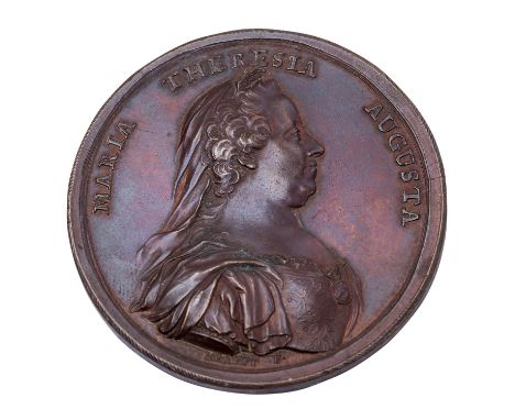 Italien - Bronzemedaille 1770, von Johann M. Krafft (1738-1781), Medaille auf die Erneuerung der Universität von Pavia und de