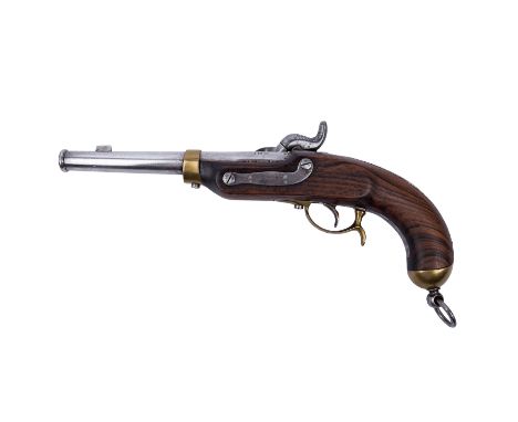Preußen - Replik der preußischen Kavallerie-Pistole M 1850 22 cm langer Lauf mit Kanonenmündung, Kal. 15,5 mm, über der Kamme