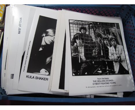 A Collection of Over One Hundred Black and White Band/Artist Publicity and Promotional Photographs, many used for editorial u