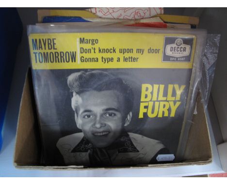 Rock n Roll Interest - Billy Fury 'Maybe Tomorrow' EP (rare yellow picture sleeve), Bill Haley 'Rock Around The Clock' EP, Ev