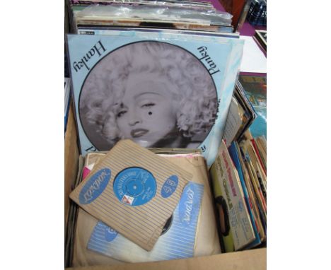 A Collection of LP's, 12" Singles, 45's and 78's, to include Madonna 'Hanky Panky' and Interview Picture discs, Madonna 12" s