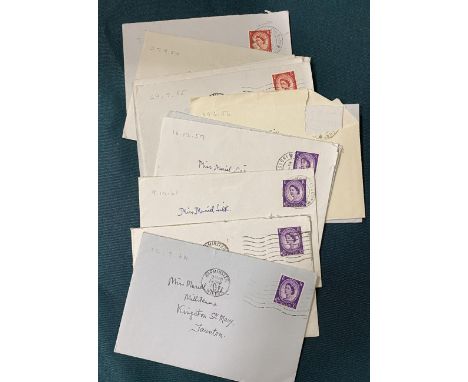 Sassoon, Siegfried. 15 ALsS to Miss Muriel Silk (aunt and guardian of Dennis Silk), 1953 - 64, signed with monogram. Approx. 