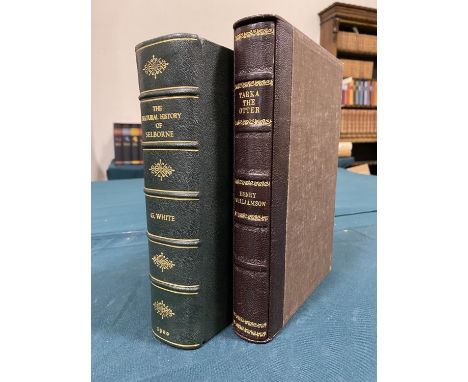 Williamson, Henry. Tarka the Otter, first edition, one of 1100 copies, modern half morocco, untrimmed, top edge gilt, slipcas