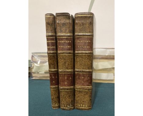 Dampier, William. A New Voyage Round the World, volumes 1-3 only, volume one, fifth edition, volume two, second edition, volu