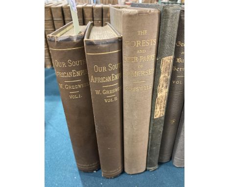 Greswell, William Henry Parr. A collection of books and pamphlets, including; Our South African Empire, 2 volumes, original c