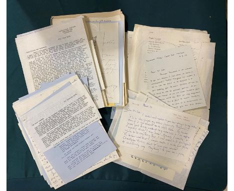 Sassoon, Siegfried. A collection of correspondence relating to the tribute volume compiled by Rupert Hart-Davis and Dennis Si