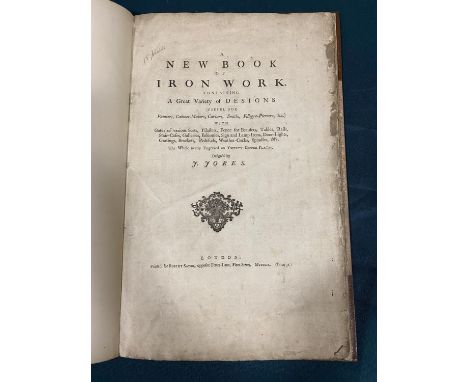 Jores, J. A New Book of Iron Work, containing a Great Variety of Designs, first edition, 15 [of 20] engraved plates, margins 