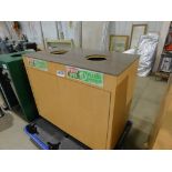 Waste dispenser cabinet
