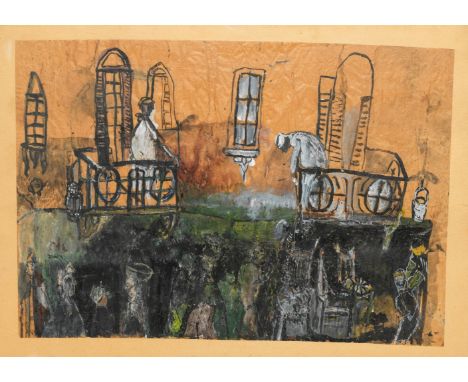 Anna Boghiguian (Égypte, née en 1946)Sans titre technique mixed sur papier60 x 87cm (23 5/8 x 34 1/4in).Cette oeuvre est enca