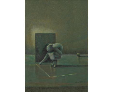 Sayed Saad El-Din (Égypte, né en 1944)Sans titre signé 'Sayed Saad El-Din', signé en arabe et daté '79' en bas à droitepastel