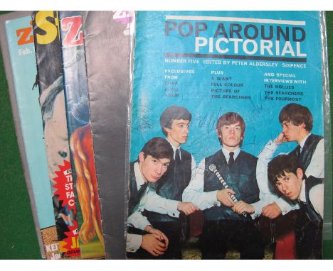 Rolling Stones Signatures - signed on the front cover of Pop Around Pictorial, which was published in 1964. They are Charlie 