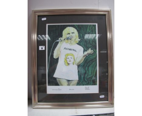 Blondie Limited 1st Edition Print, numbered 95 of 150 signed by the artist Paul Howell, measuring 300mm x 400mm.